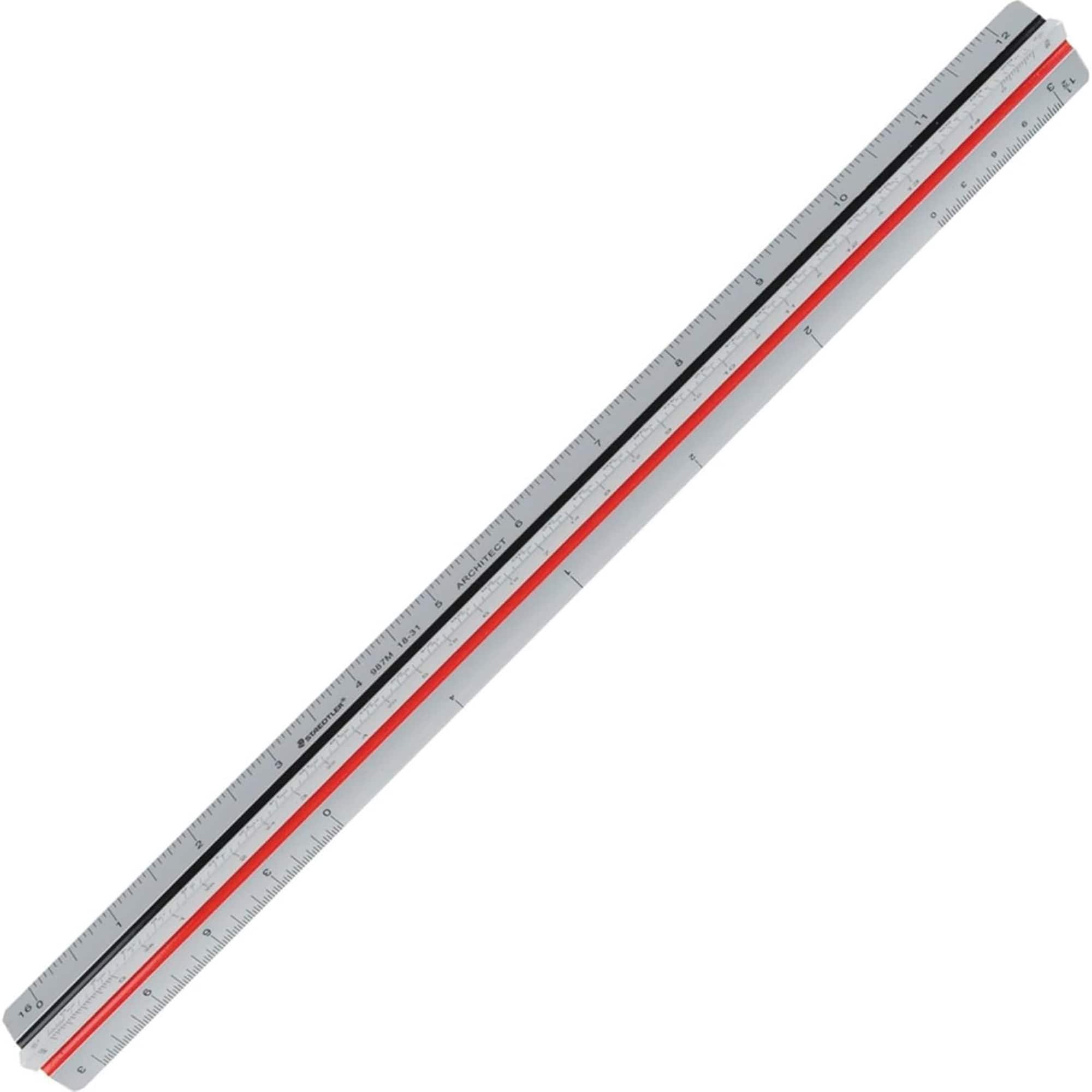 STAEDTLER® 12" Gray Professional Architectural Triangular Scale Metal Ruler